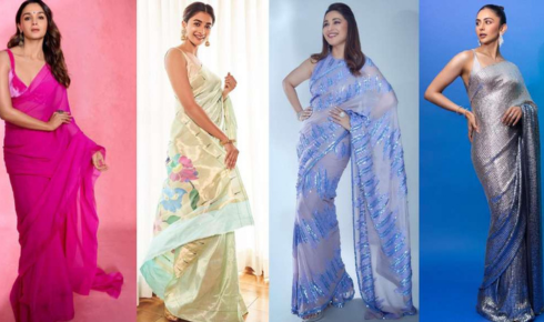 Linen sarees