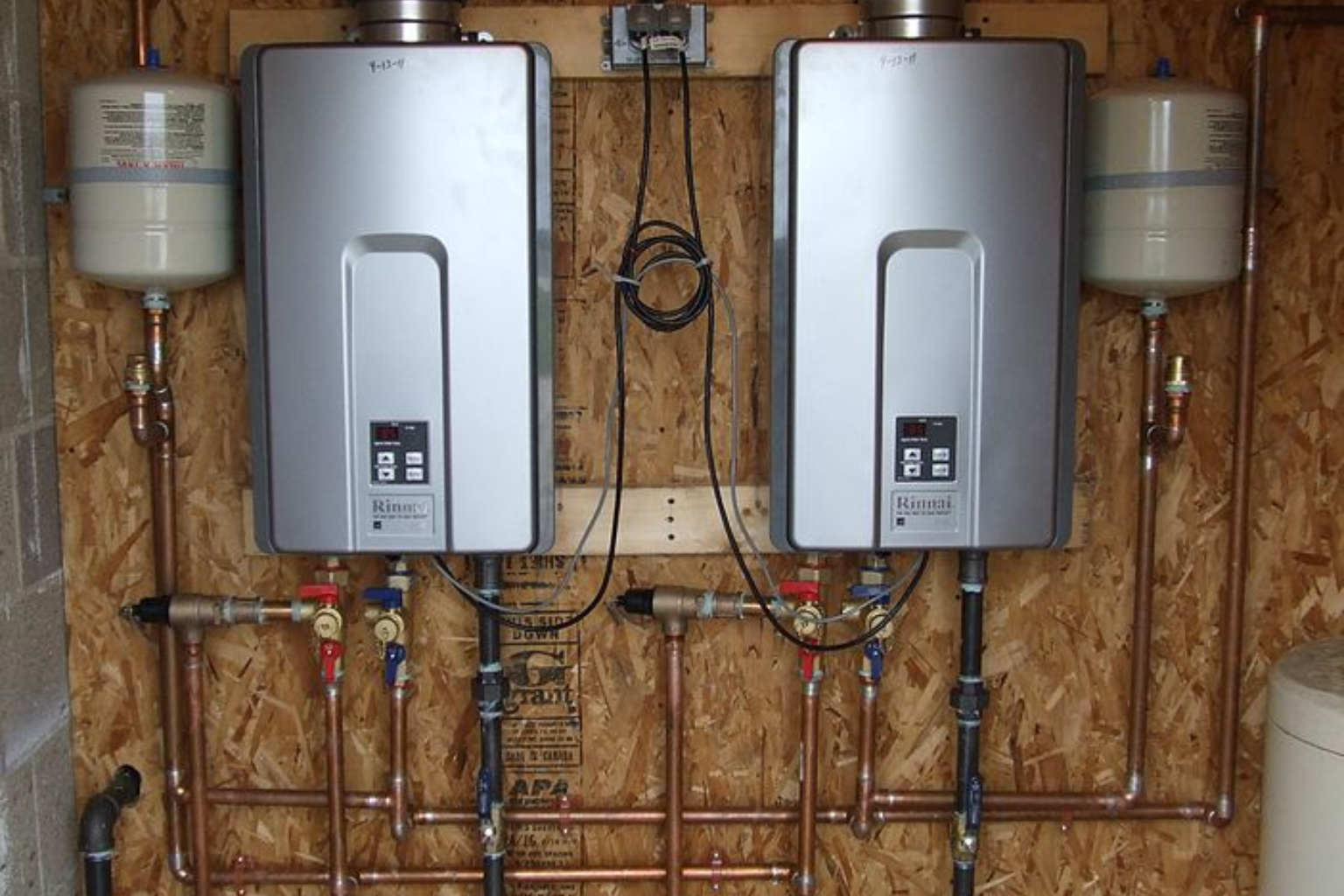 tankless water heater installation